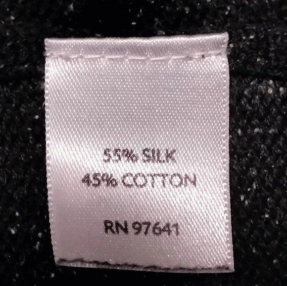 J. Jill Dark Gray Silk and Cotton Knit Dress with pockets - Picture 8 of 11